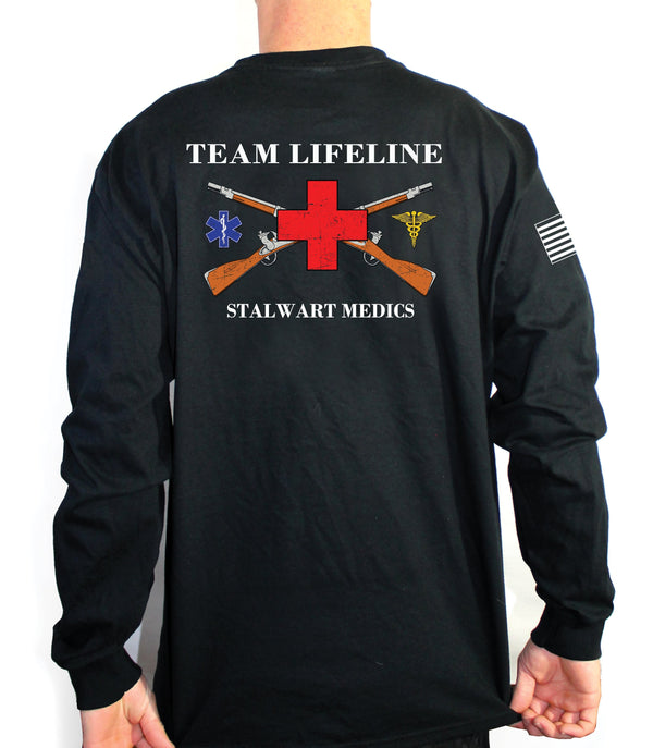 Black Long Sleeve Team Lifeline Unisex Shirt. This is NOT approved for PT. *Free Liaison Pick-up only-No Free Shipping*