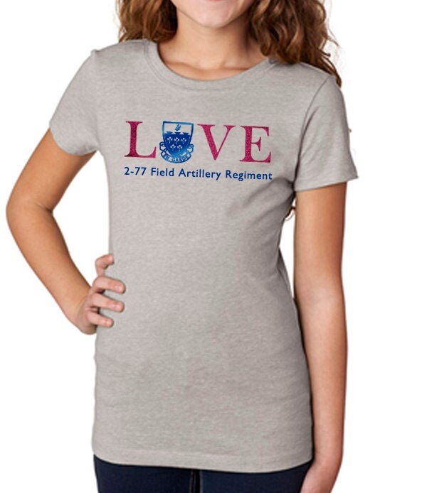 Tweens Multiple Color LOVE Shirt- Red Glitter/Electric Blue Text.