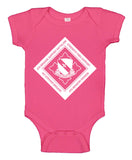 Baby Bodysuit with 4thBSB B&W Crest and Comes in Multiple Colors. **Free Shipping means for Liaison pick up to base only**