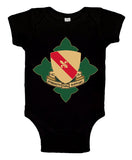 Baby Bodysuit with Ivy Crest and Comes in Multiple Colors. **Free Shipping means for Liaison pick up to base only**