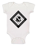 Baby Bodysuit with 4thBSB B&W Crest and Comes in Multiple Colors. **Free Shipping means for Liaison pick up to base only**