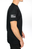 Black 50-50 Cotton Poly Blend PT Unisex Shirt. This shirt is Approved for PT