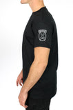 Black 50-50 Cotton Poly Blend PT Unisex Shirt. This shirt is Approved for PT