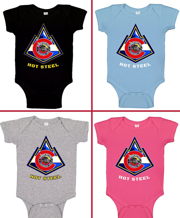 Baby Bodysuit With 64th BSB Crest in Color. Different Colors.**Free Shipping means for Liaison pick up to base only**