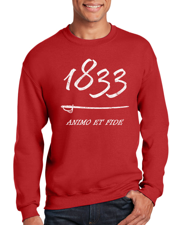 Limited Edition 1833 Sweatshirt.  *Free Shipping means the Liaison will Pick-up orders and bring them back to Base only*