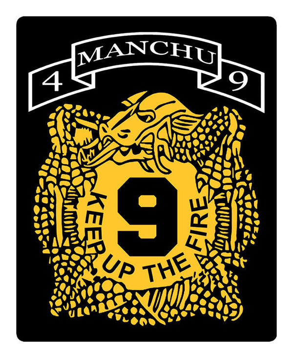 9th IN Stickers 4"W x 5"H, Individual Stickers - Bundled in packs of 8.