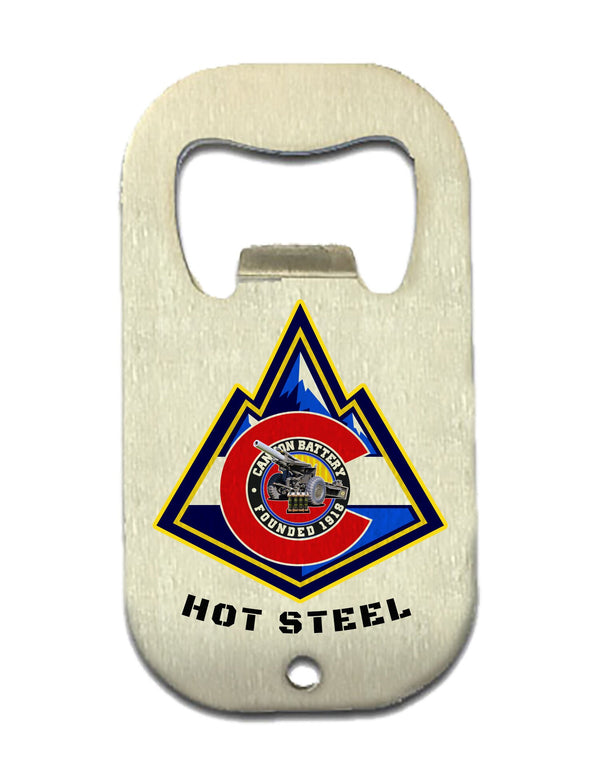 Card Style Metal Bottle Opener. 1.5 x 2.8".**Free Shipping means for Liaison pick up to base only**