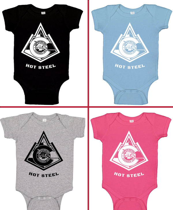 Baby Bodysuit With 64th BSB Crest in White or Black Different Colors.**Free Shipping means for Liaison pick up to base only**