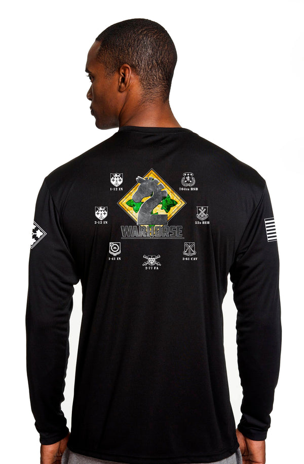 Brigade Black LS Performance Unisex Shirt. This shirt is approved for PT *FREE Shipping means the Liaison brings the orders back to base*