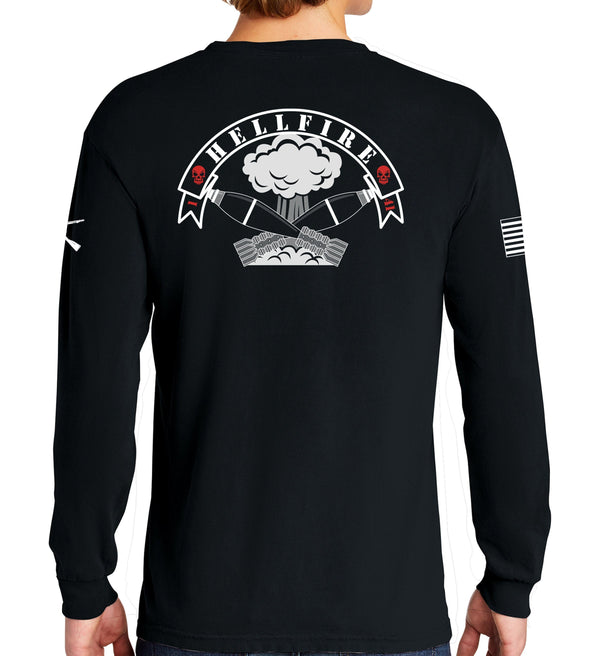 Mortars Black Long Sleeve Unisex PT Shirt. This is approved and can be worn for PT. *Free Liaison Pick-up only** NO Free Shipping***