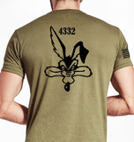 3rd SQDN Crest Coyote Tan Shirt. Different Back Designs. Not approved for PT. **Must pick up in person for Free Shipping**