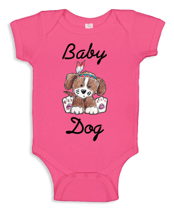 Dog Baby Bodysuit in Multiple Colors.  **Free Shipping for Orders Sent with Liaison to base only**