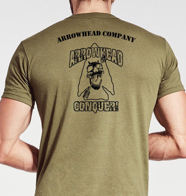 Arrowhead Company Unisex Tan Shirt. This shirt is Not Approved for PT **FREE Liaison pick up to base only*