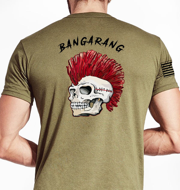 Bangarang Unisex Tan Shirt. This shirt is Not Approved for PT **FREE Liaison pick up to base only*