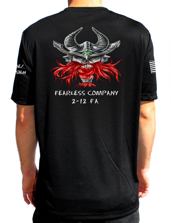 Fearless Company Black Performance PT Unisex Shirt. This shirt is approved for PT *Free Shipping for Liaison Pick-up orders only*