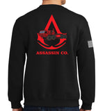 Assassin Co. Unisex Sweatshirt. This sweatshirt is approved for PT. **Free Shipping means for Liaison pick up to base only**