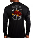 Badgers Long Sleeve PT Performance Unisex Shirt. This shirt is approved for PT. **Free Shipping means for Liaison pick up to base only**