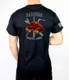 Badgers 50-50 Blend Unisex T-Shirt. This shirt is approved for PT. **Free Shipping means for Liaison pick up to base only**